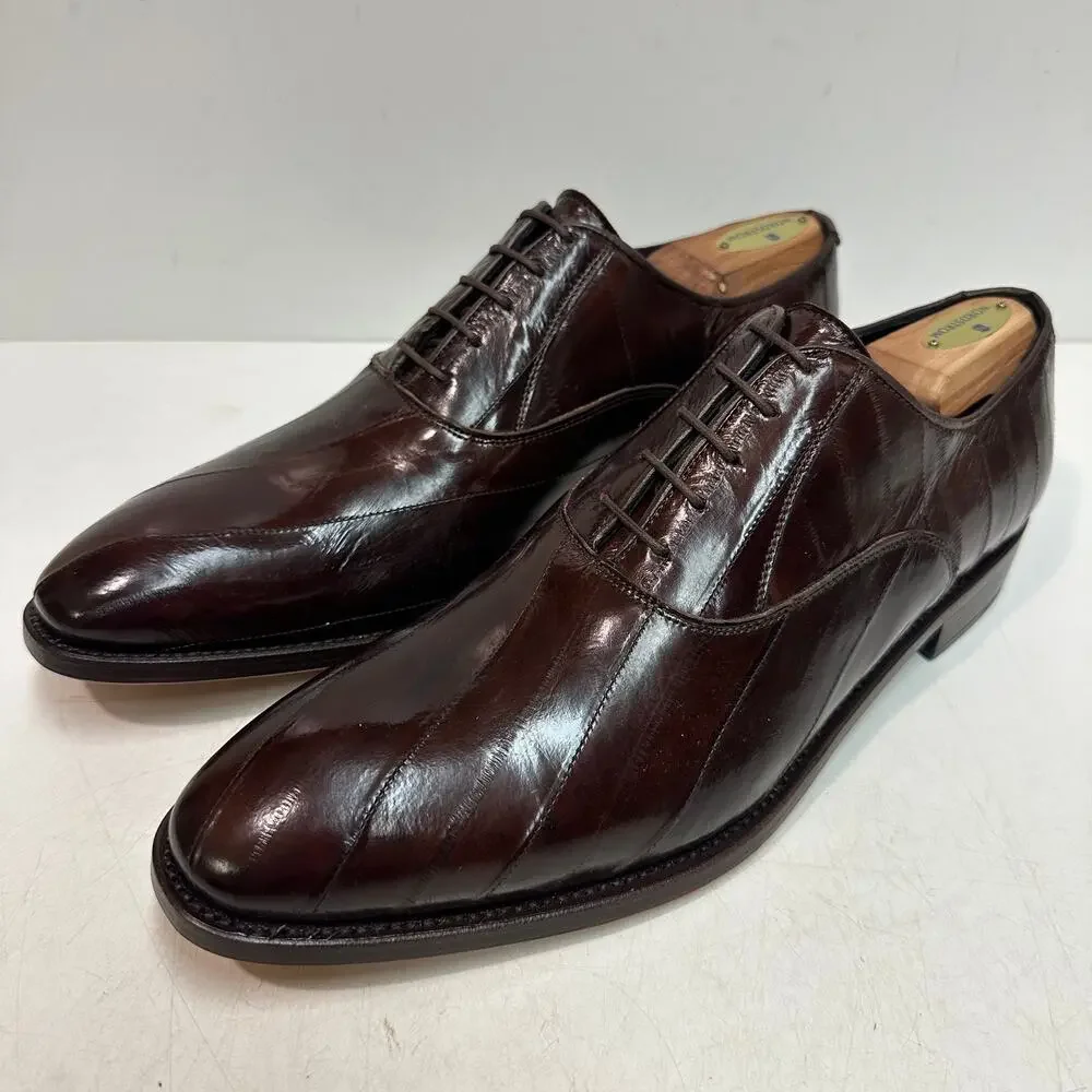 NWOT Tony Mora 1146 Asturias 381 Brown Oxfords Handmade in Spain EU 44 US 10.5 D